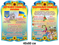 стенди для початкових класів, стенд державна символіка України, стенд
