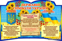 Стенд державні символи України