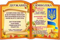 Стенд для школи Символи України