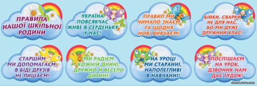 Наліпки для оформлення НУШ